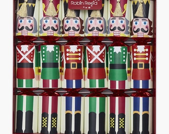 Racing Nutcracker Large Handmade Luxury Christmas Crackers (6 Pack)