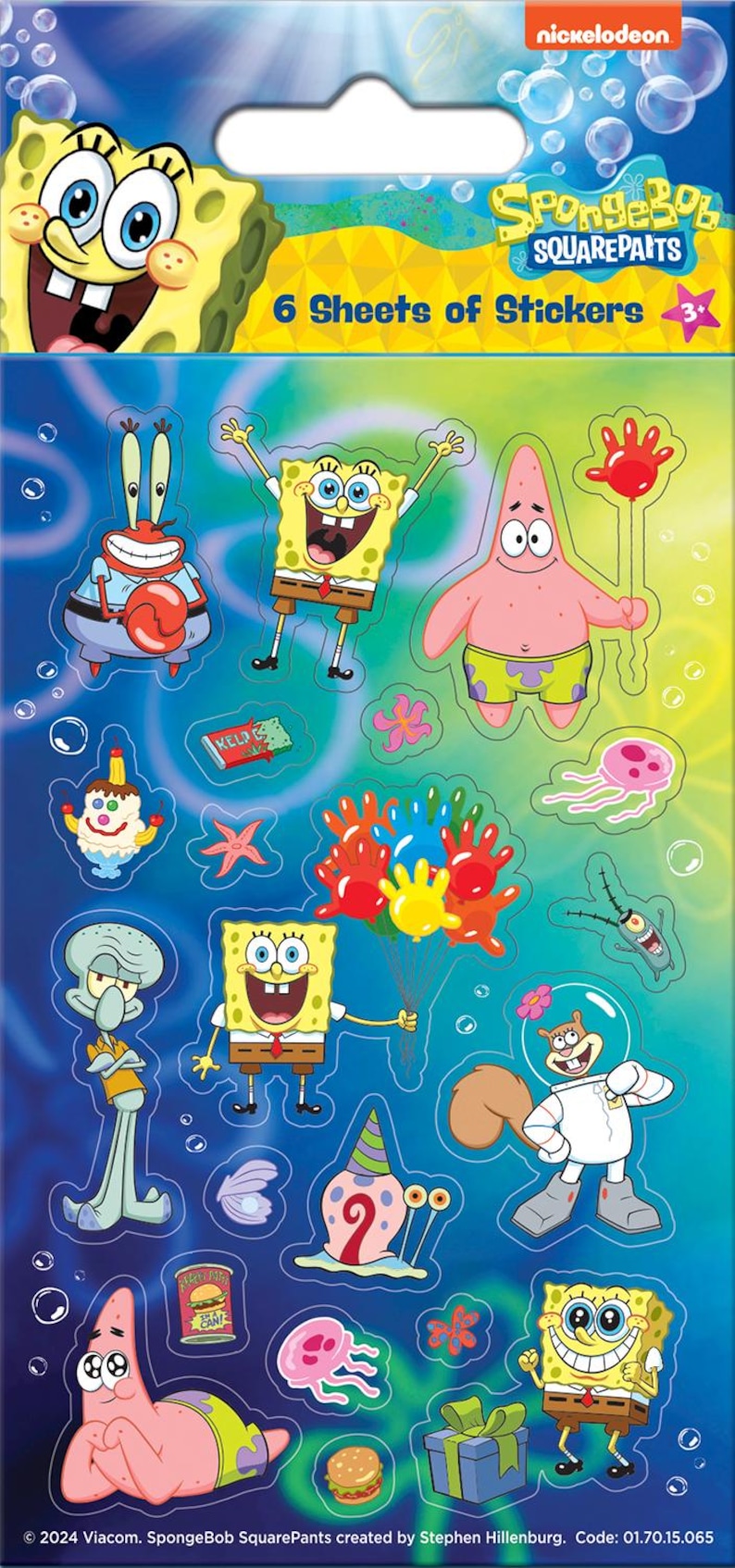 Spongebob Squarepants Party Stickers: Loot Bag Fillers (6 Sheets) - Etsy