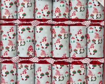 Racing Gnomes Large Handmade Luxury Christmas Crackers (6 Pack)
