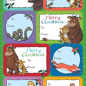THE GRUFFALO CHILD Christmas Sticky Gift Labels (20 Pack)