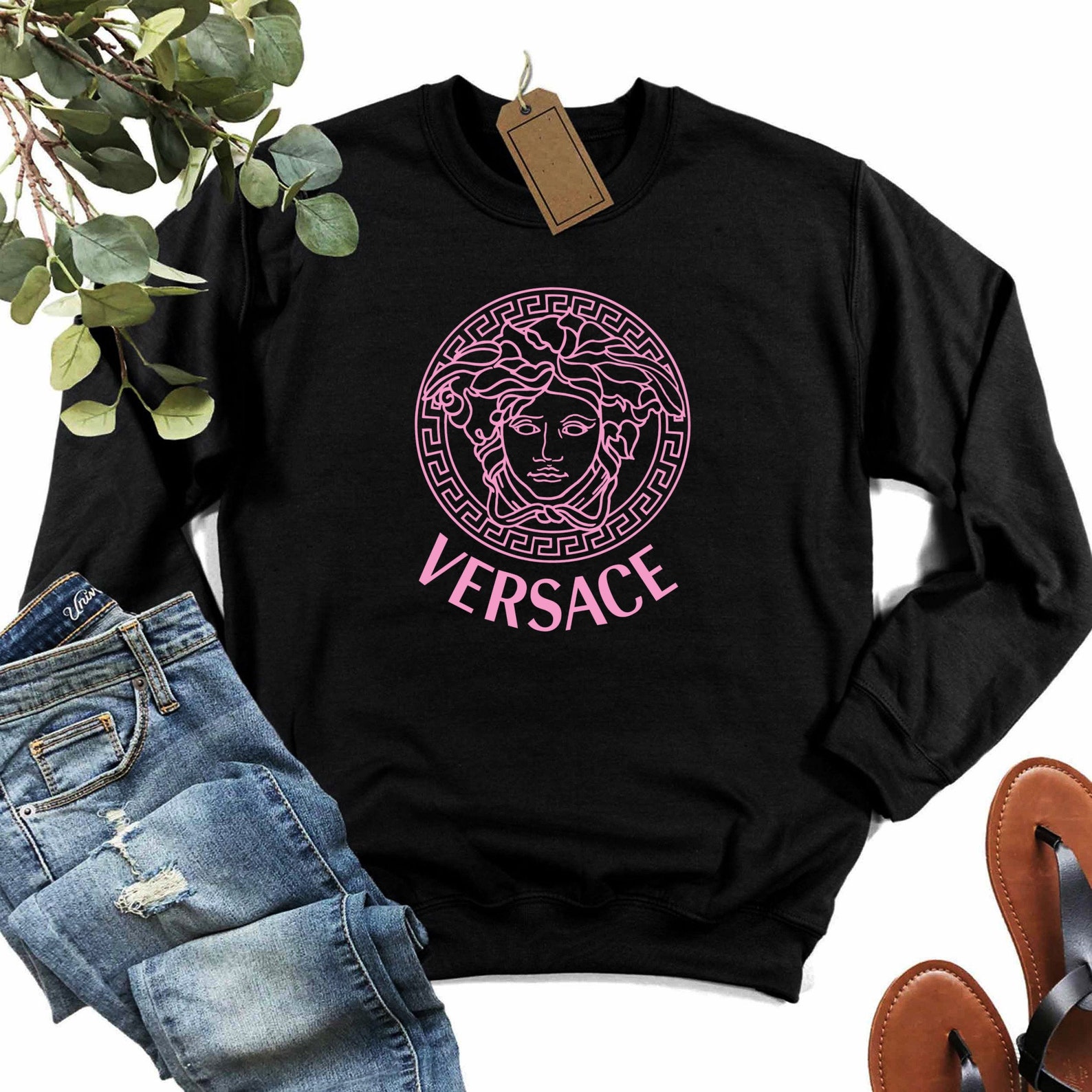 versace pink t shirt