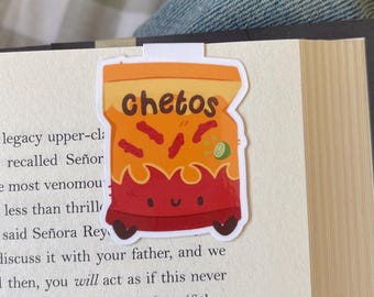 Chetos Magnetic Bookmark - Bookmark - Bookish - Latina - Mexican - Book Lover - Bookworm - Gift for Readers - Bookish Gift