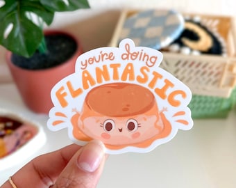 Flan Sticker - Latina Stickers - Mexican Sticker - Latina - Motivational Sticker - Latina Pride - Latine Stickers - Mexican - Mexicana