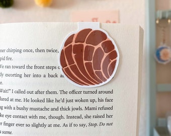 Magnetic Bookmark - Pan Dulce Bookmark - Concha - Latina - Pan Dulce - Bookish - Mexican - Book Lover - Bookworm - Gift for Reader - Bookish