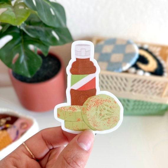 Tajin Sticker - Latina - Pepino - Latinx - Latina Stickers - Latina Pride - Latinx Stickers - Laptop Sticker - Latine - Pepino con Tajin