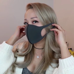 CINZYA SLIM - Maschera giapponese | Maschera Ninja | maschera facciale | Maschera 3D - viso sottile | morbido, lavabile, riutilizzabile, delicato sulla pelle