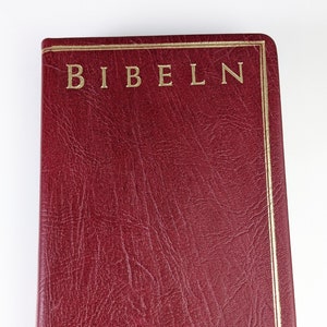 Rare Vintage Religious Book 1992 Bibeln - Large Print of Holy Bible in Swedish