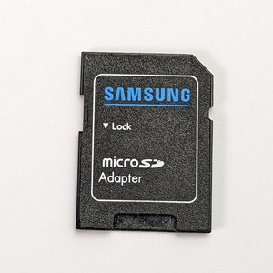 Vintage Samsung Adapter MicroSD to Full SD Size - Tested & Working