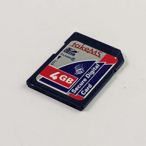 Raro cartão SD TakeMS SDHC 4GB classe 6 para câmeras antigas