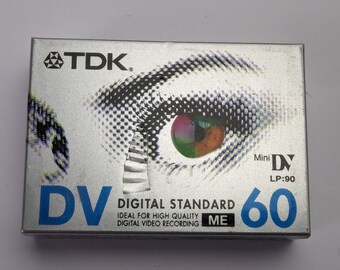 Scellé ! Bande vierge MiniDV TDK DV60 vintage 60 min SP 90 min LP - Japon