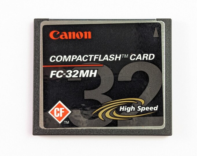Rare Vintage Canon Compactflash Card FC32MH 32mb High Speed Etsy