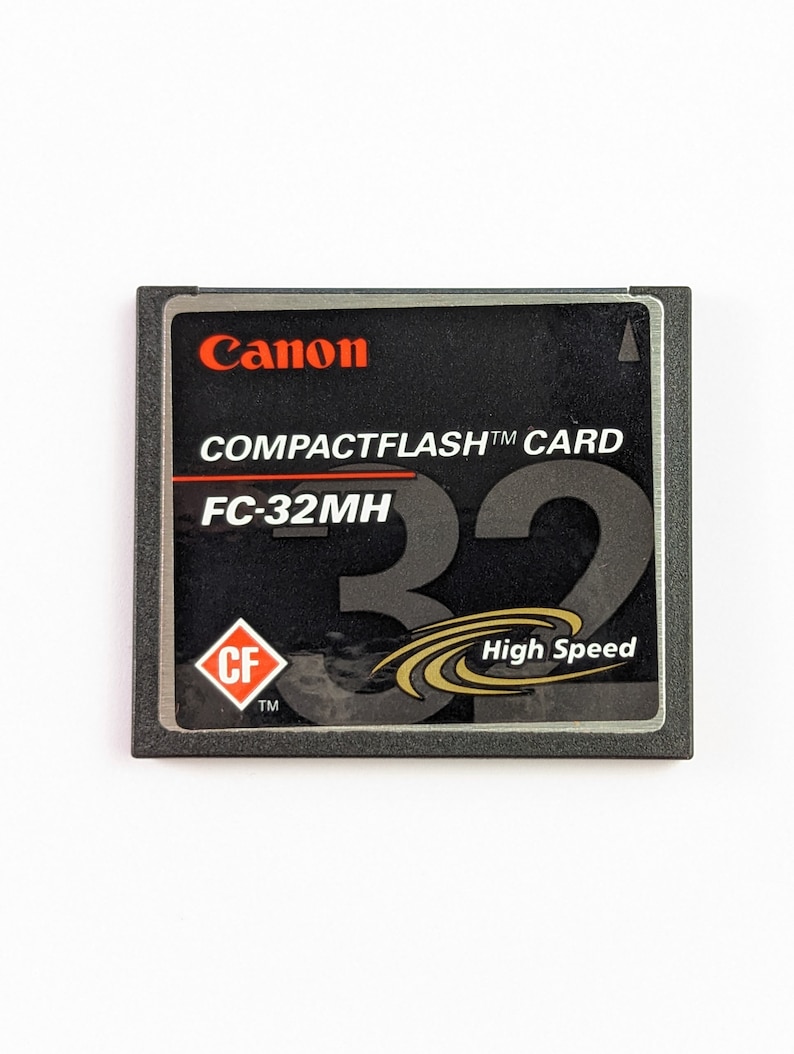 Rare Vintage Canon Compactflash Card FC32MH 32mb High Speed Etsy