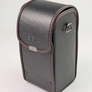 MINT! Vintage Sigma NC-5 Camera Lens Bag Case with Strap Black Leather - Japan
