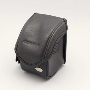 Genuine Olympus Camedia Leather Camera Case Pouch w/ Shoulder Strap NOS Vintage