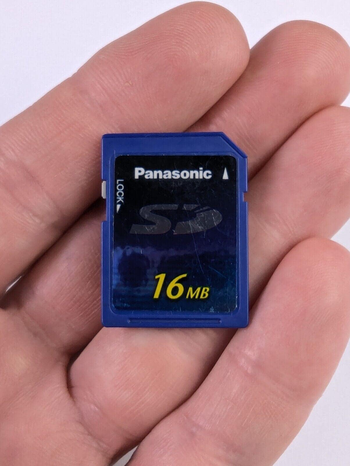 Rare! Vintage Panasonic 16 Mb SD Card for Old Cameras & Camcorders