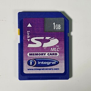 Cartão Secure Digital Integral Vintage Colecionável de 1 GB - Fabricado no Japão - SD-M01G 0731 TR0746U