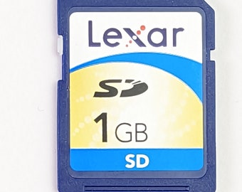 Vintage Lexar 1GB SD Karte Speicherkarte für Alte Kameras