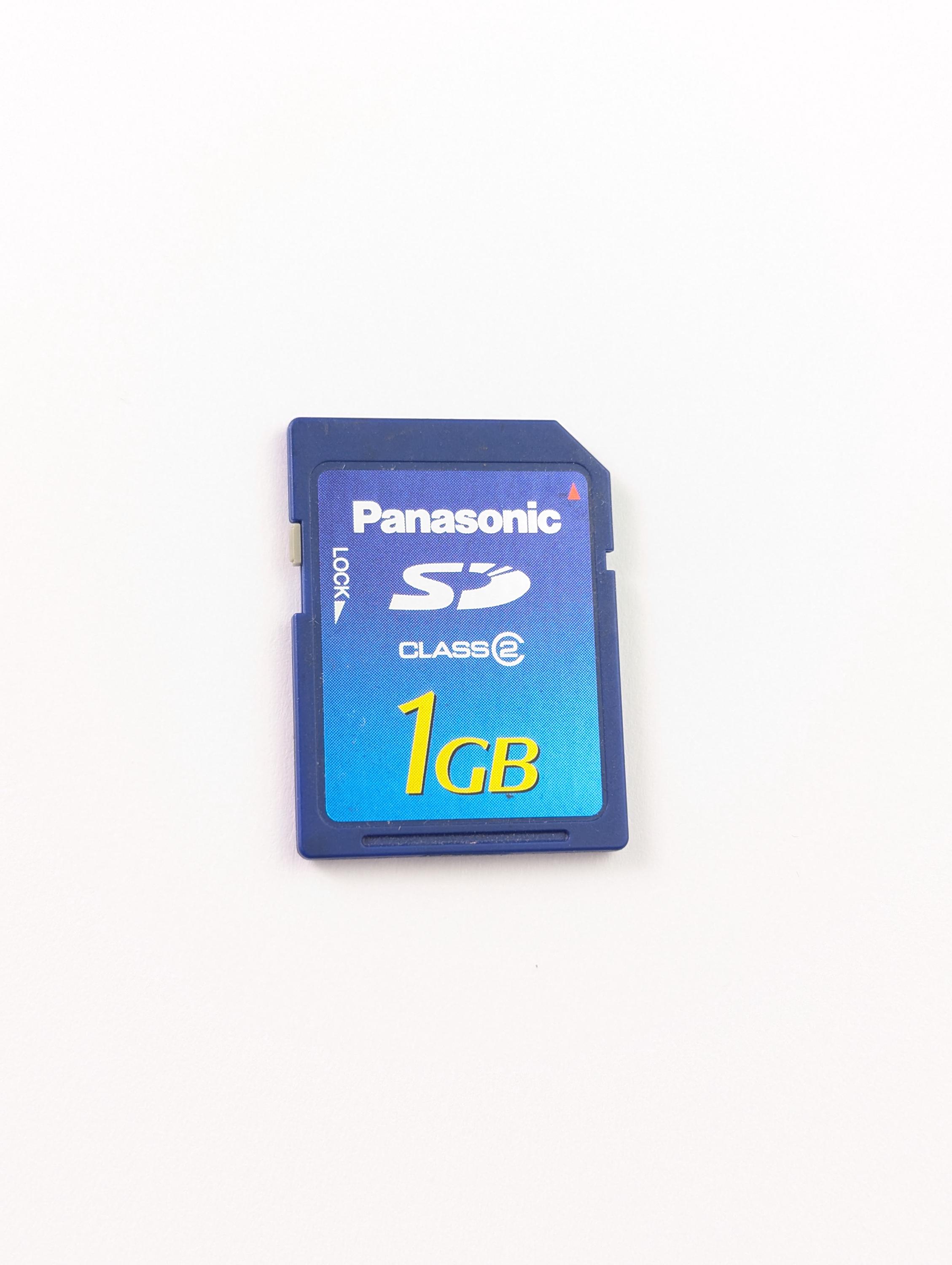 Panasonic 1 GB SD Card Memory Card Class 2 for Old Minidv Cameras