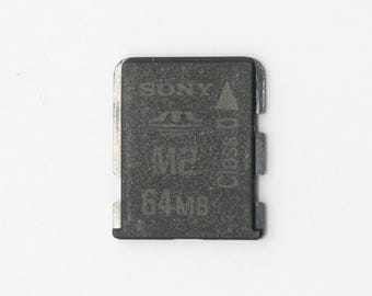 Vintage Sony 64 Mb M2 Memory Card Stick Micro (M2)  for old Phones - Japan