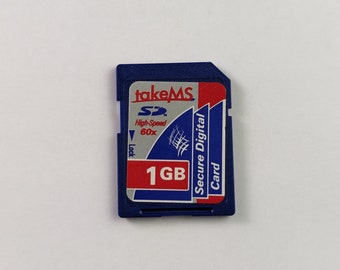 Genuine OEM takeMS Secure Digital Card 1GB High Speed 60x - Formatted & Tested