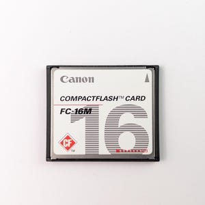 ¡Tarjeta de memoria CompactFlash Canon FC-16 M original y rara, auténtica, de 16 MB, de Japón!