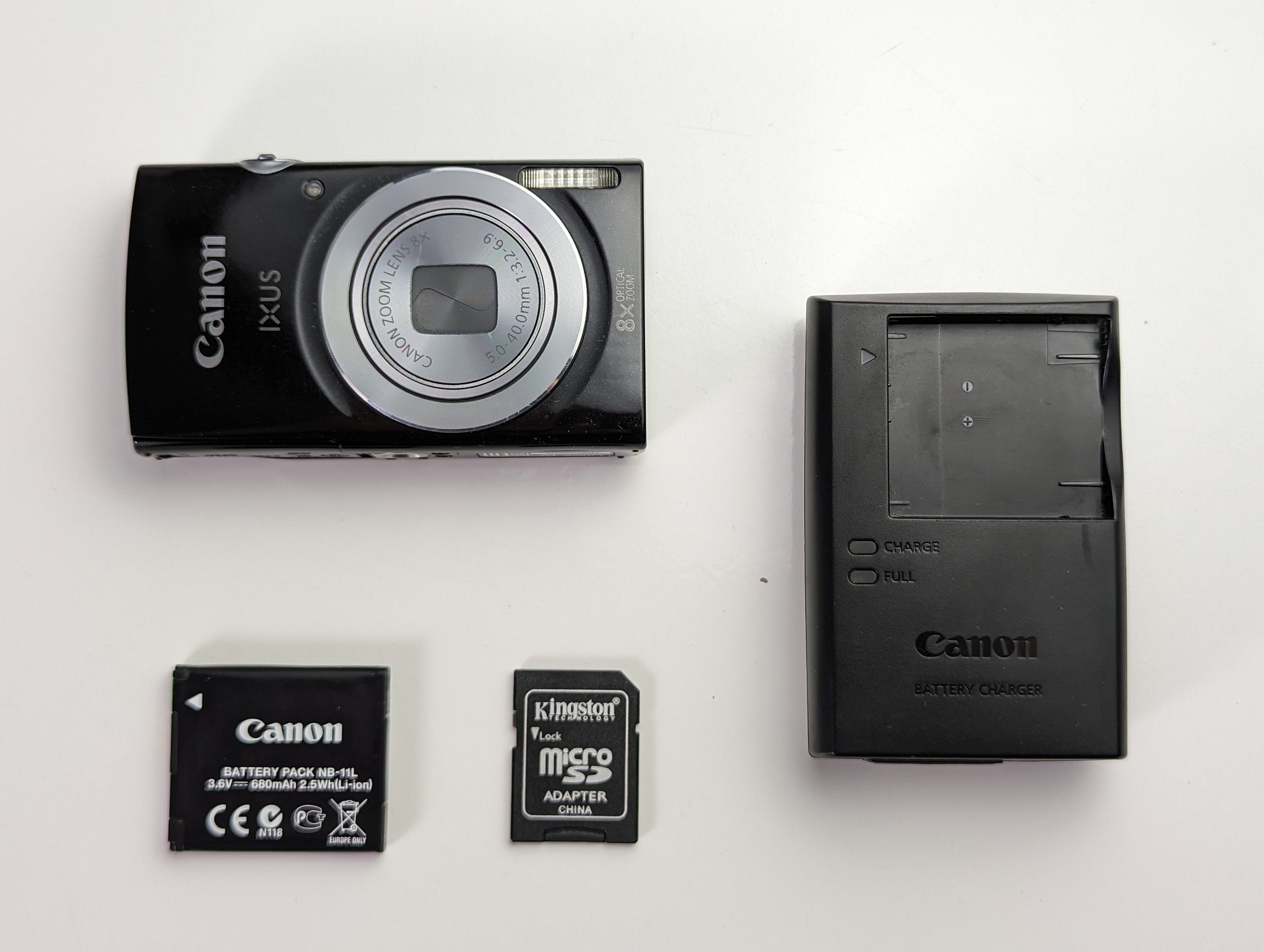 Canon Ixus 145 (PC2048) Digital Camera 16mpx CCD Sensor 8x Zoom +