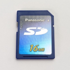 Zeldzaam! Vintage Panasonic 16 Mb SD-kaart voor oude camera's en camcorders JAPAN!