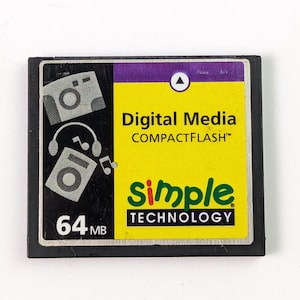 Rare Vintage Genuine Simple Technology 256MB Compact Flash Card High Speed CF card