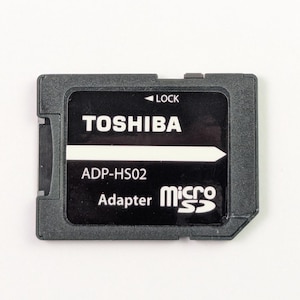 Genuine OEM Toshiba SD Adapter ADP-HS02 for microSD to Full Size sd