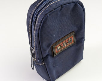 Vintage Monty Club Belt Mountable Pouch Travel Bag for Digital Cameras - Blue