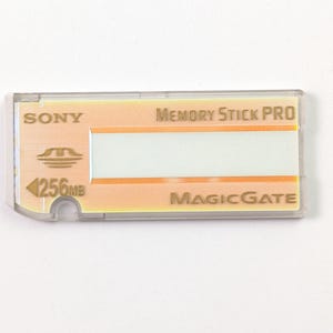 ¡RARO! Tarjeta de memoria Sony Media Memory Stick Pro Big Format MS256-2 de 256 MB para consola Cybershot PSP (Japón).