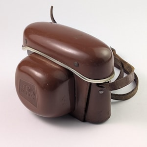 Leidolf Wetzlar Unimatic 606 35 mm Film Camera Leather Case z paskiem na szyję - Niemcy