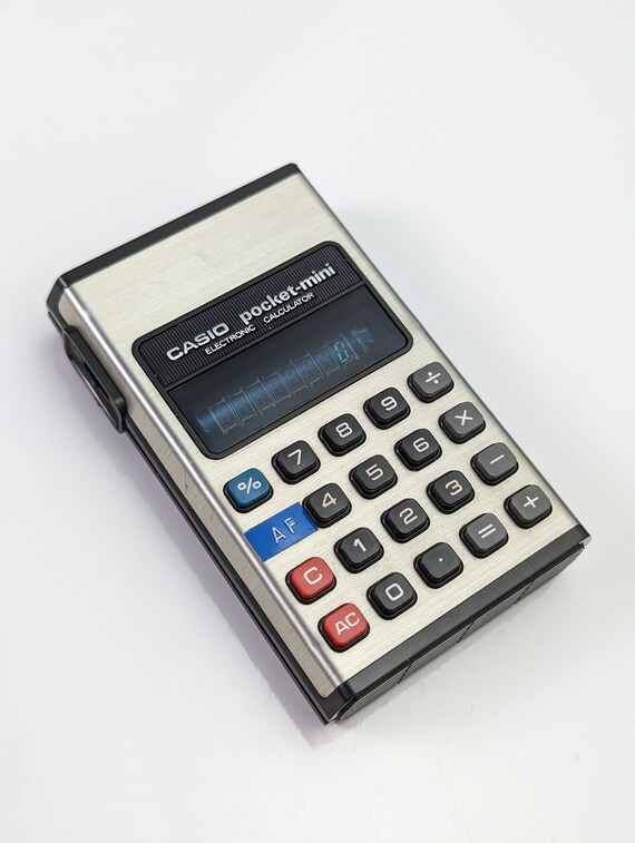 Calculatrice électronique Casio Mini Vintage - Fonctionnelle - Avec Dragonne - Japon