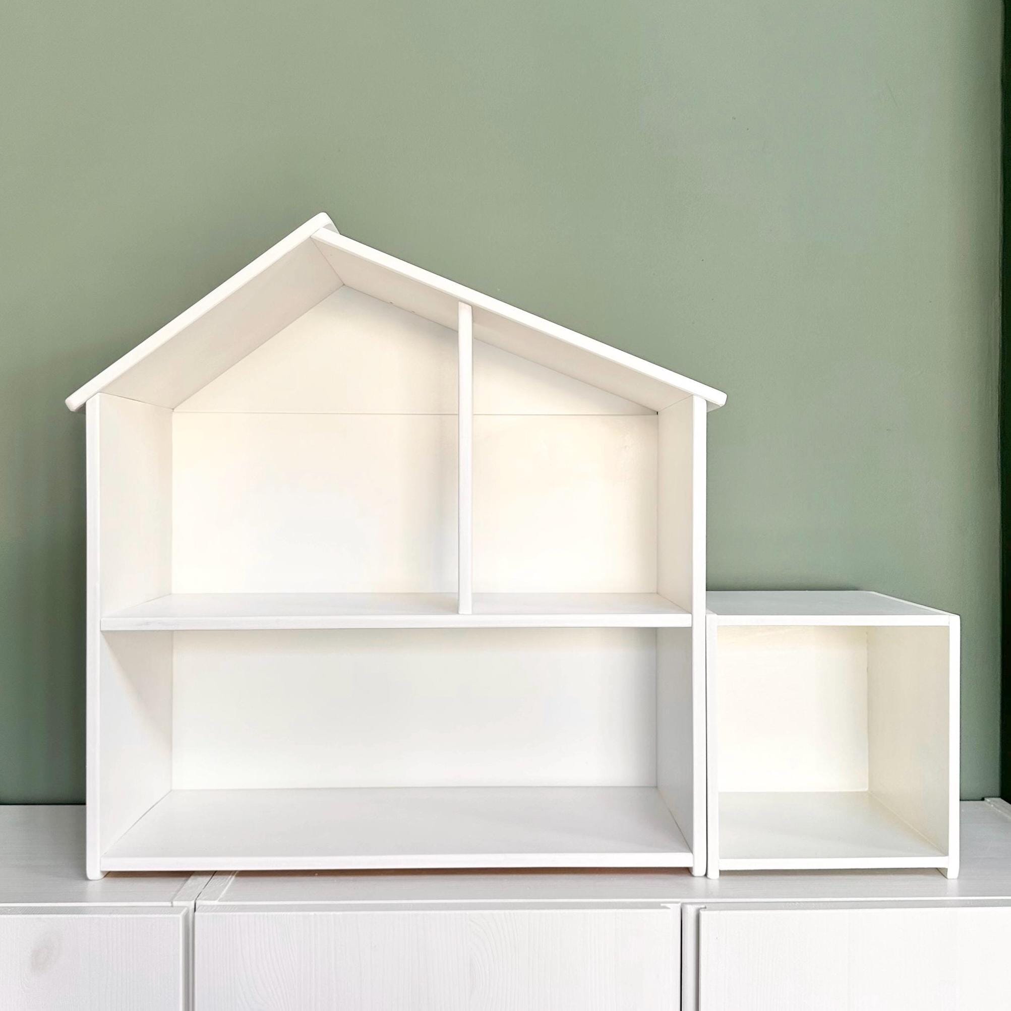 Ikea Dollhouse Extra Room, Additional Bedroom with Balcony for Flisat House in Scale 1:12