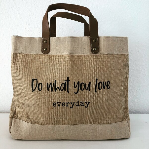 Special Jute Shopper Large „Do what you love"