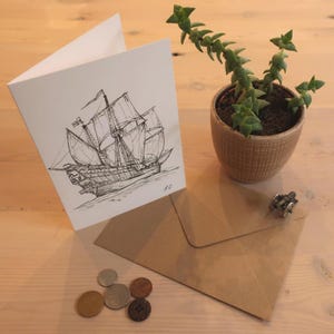 Carte de voeux Golden Hind