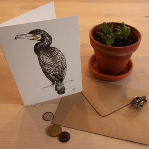 Biglietto d'auguri Cormorano