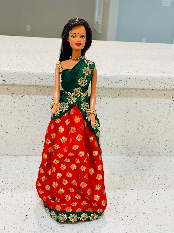 Barbie saree dress discount