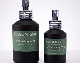 Understory Mist Room Spray – Earthy Citrus, Moss, Cedarwood Linen Spray | 2 oz & 4 oz