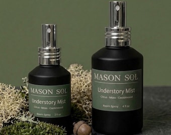 Understory Mist Room Spray – Earthy Citrus, Moss, Cedarwood Linen Spray | 2 oz & 4 oz