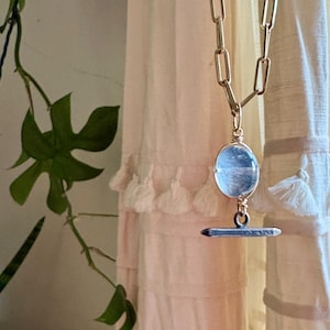 Blue Grey Bubble T-Bar Charm