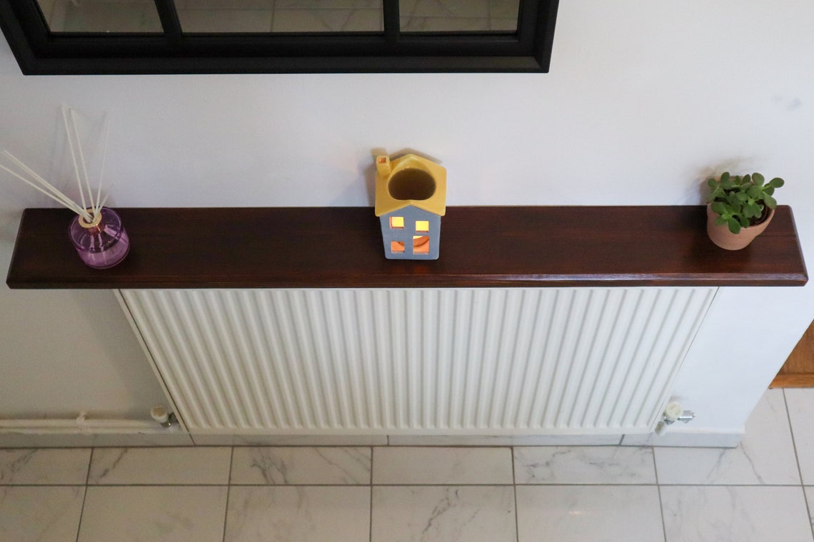 Radiator Shelf With Brackets / Narrow Shelf / Rustic - Etsy