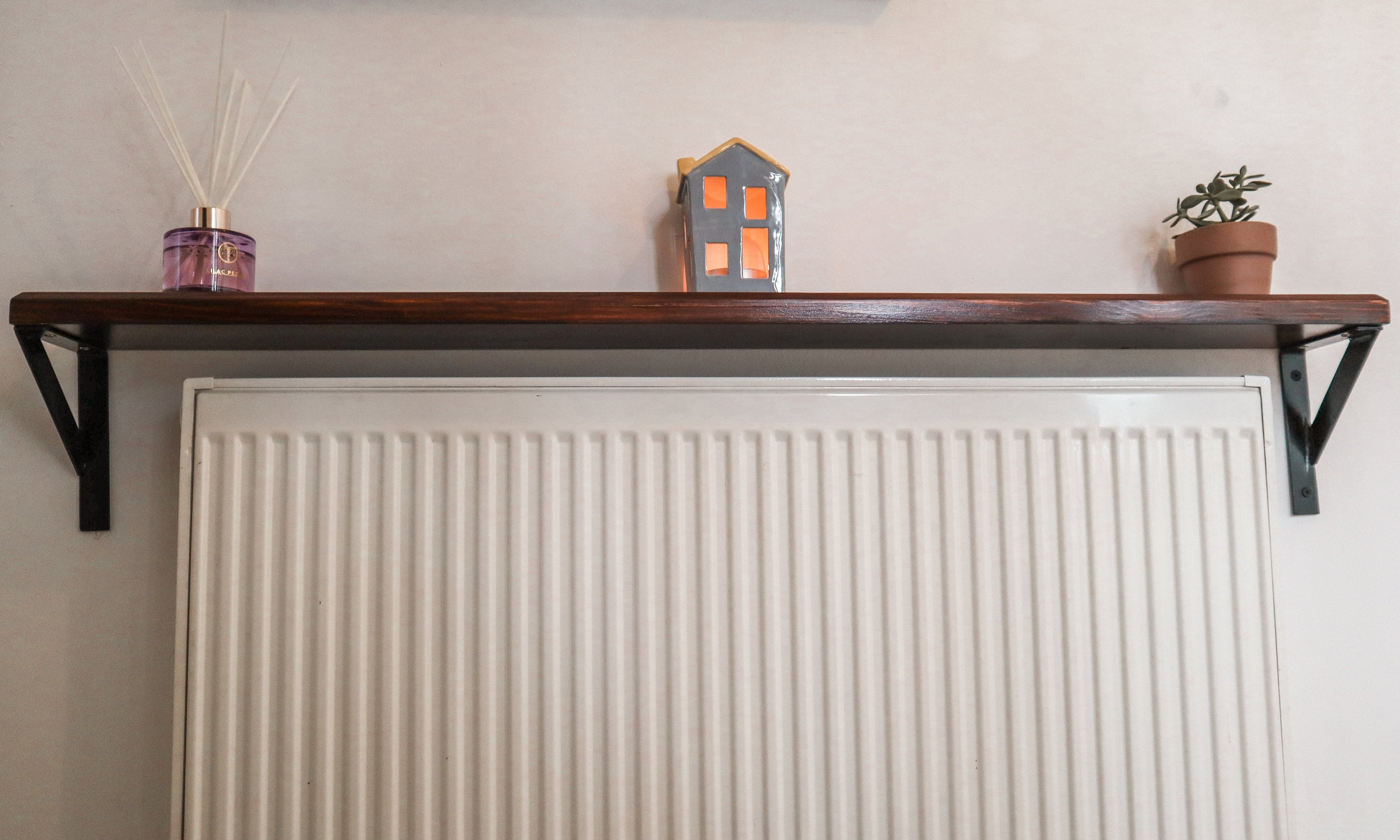 Radiator Shelf With Brackets / Narrow Shelf / Rustic - Etsy