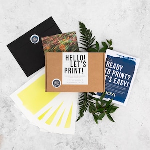 A5 Cyanotype Paper – Hand Coated Sun Print Sheets for Botanical Art