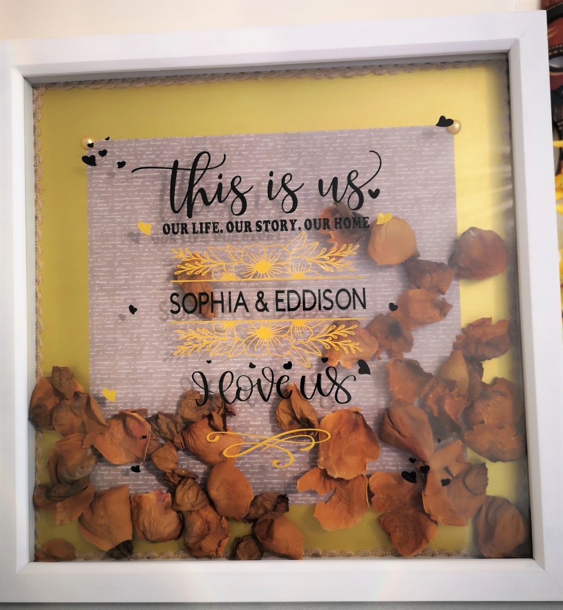 Personalised Shadow Box Gift Etsy UK