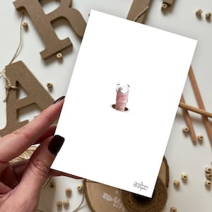 Wurm Postkarte | Postkarte, Grußkarte, Sommerpostkarte, Happy Birthday Postkarte, Tierpostkarten, Waldpostkarten