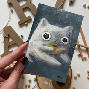 Cartolina Gatto con una tazza di tè | Cartolina, Biglietto d'auguri, Cartolina estiva, Cartolina di buon compleanno, Cartoline di animali, Cartoline della foresta