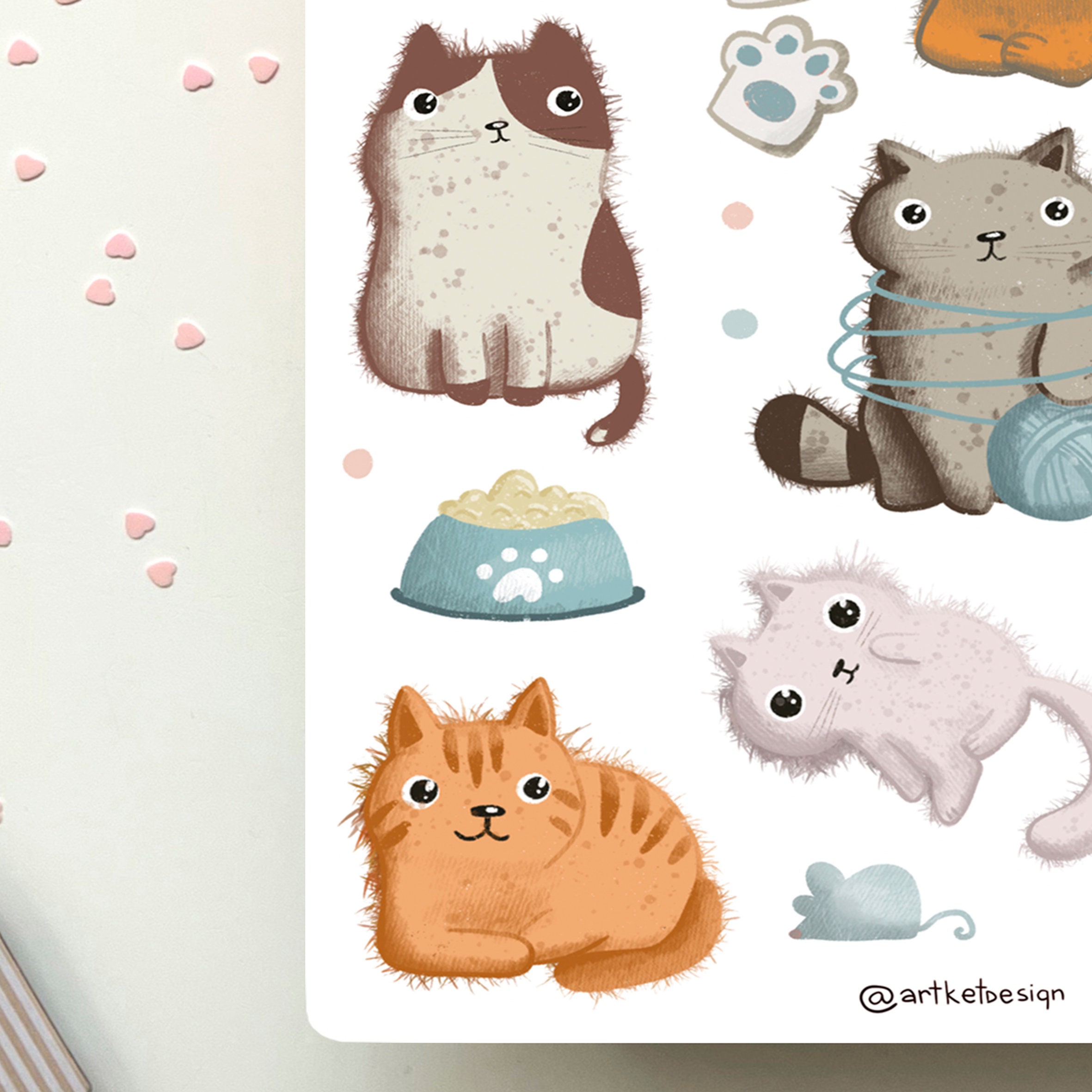 Cat Sticker Pack | Journal Stickers, Planner Stickers, Bullet Journal ...