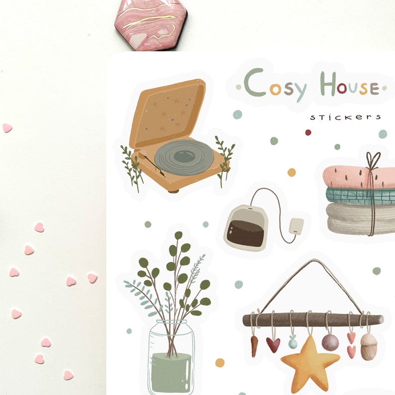 Cozy House Sticker Pack Journal Stickers Planner Stickers - Etsy