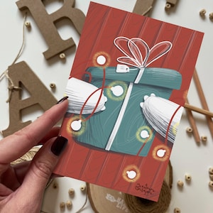 Um cartão postal de presente | Cartão postal, cartão de felicitações, cartão postal de feliz aniversário, cartões postais de animais, cartão de felicitações